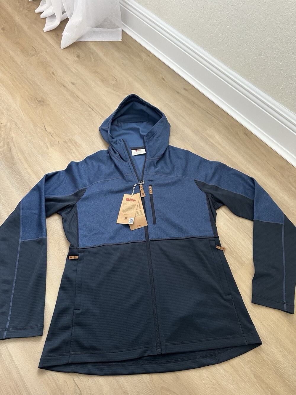 Fjallraven Abisko Trail Fleece Women's Casual Jacket, Dark Navy/Indigo Blue XL
